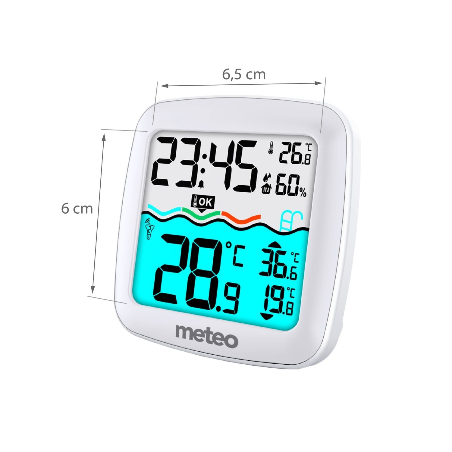 METEO TB2 Zwembadthermometer & Weerstation - 60m Draadloos