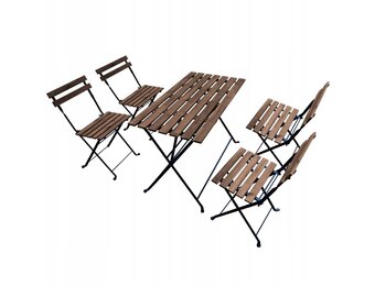 GARDENSELECT Tuinmeubelset Acaciahout - Inklapbaar voor Balkon en Tuin