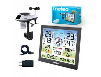 METEO Weerstation SP601 - Slim 6-in-1 weerstation met wind en regen