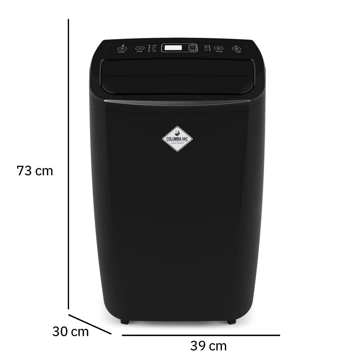 COLUMBIA VAC KLC9300 Draagbare Airconditioner - Smart App & 9000 BTU