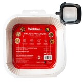 Webber Papieren Airfryer Liners 20x20 - 60 stuks - Voor een schone mand