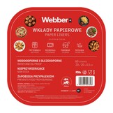 Webber Papieren Airfryer Liners 20x20 - 60 stuks - Voor een schone mand