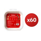 Webber Papieren Airfryer Liners 20x20 - 60 stuks - Voor een schone mand