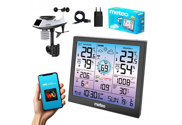 METEO SP602 Draadloos Weerstation - Met Wi-Fi en App-ondersteuning