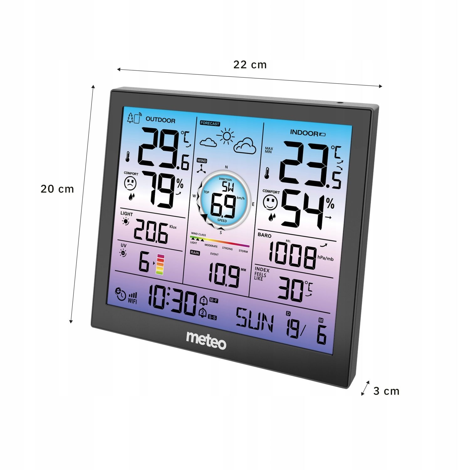 METEO SP602 Draadloos Weerstation - Met Wi-Fi en App-ondersteuning