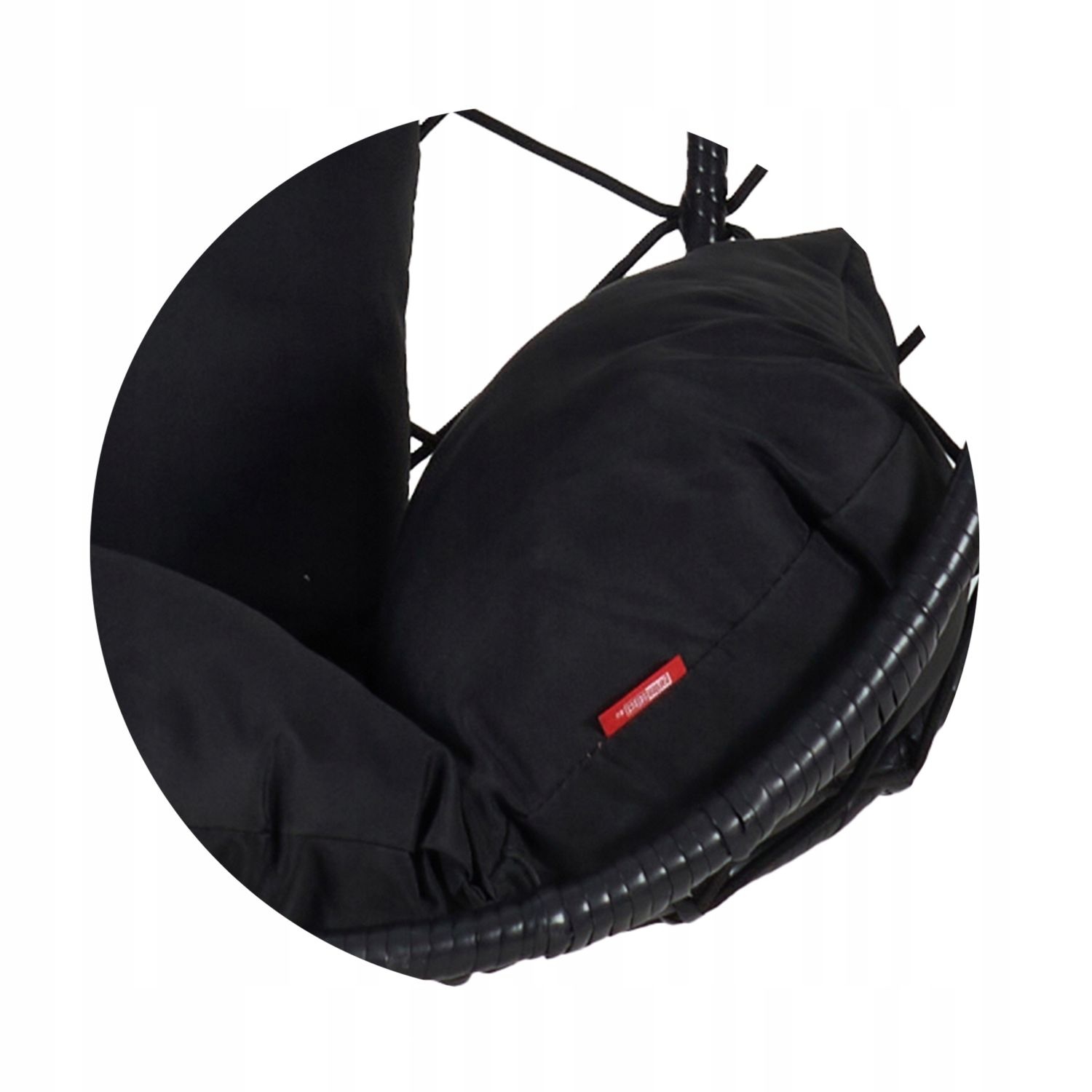 NUFORMA City Hangstoel - Handgevlochten Ei met Luxe Kussens