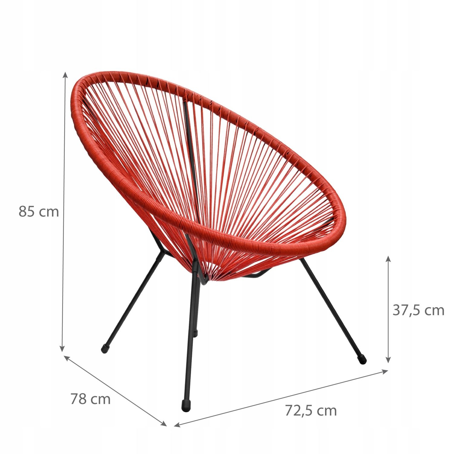 NUFORMA Balkon- en Terrasstoel - Ergonomisch en weerbestendig comfort