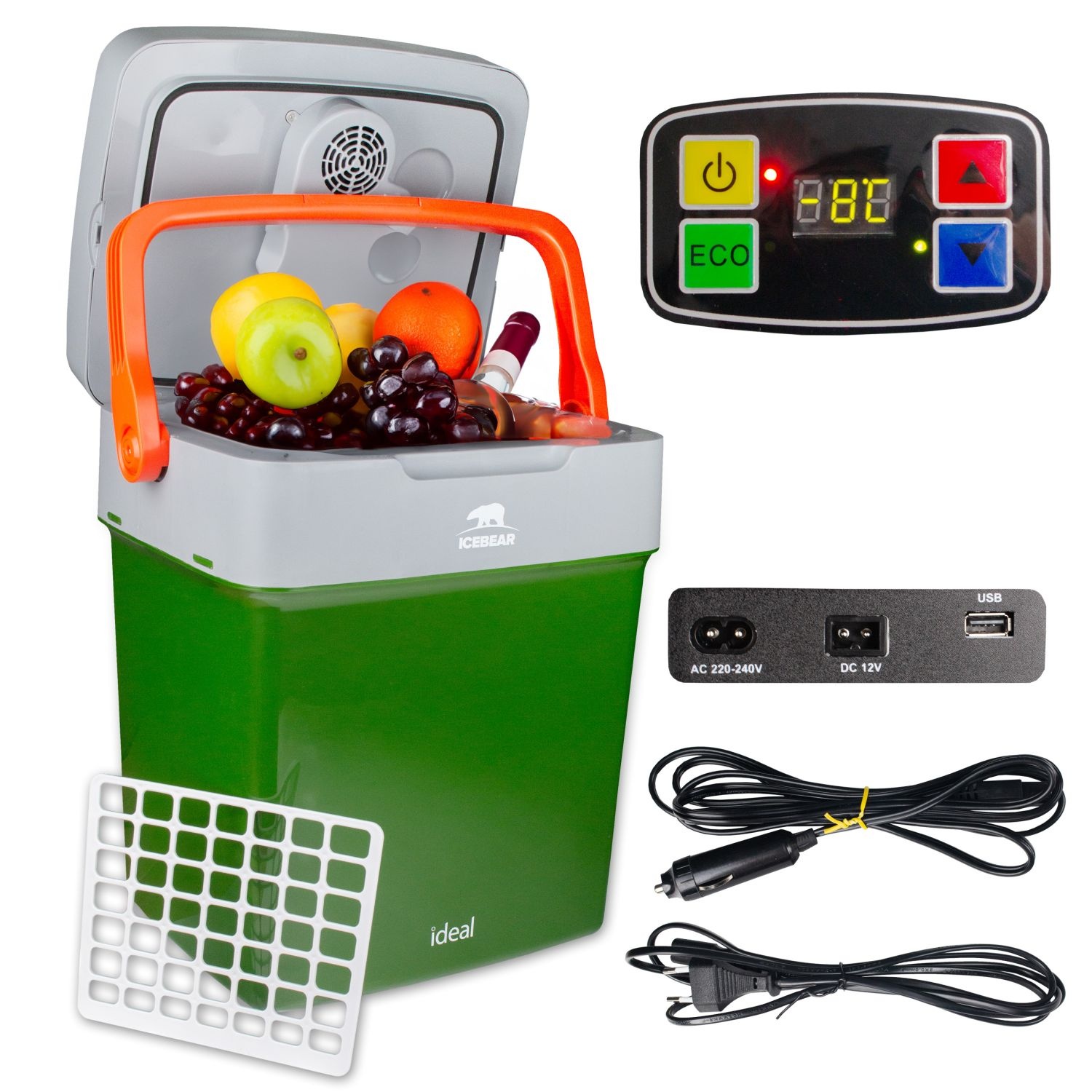 IDEAL Koelbox ID5501 - 29 liter met usb-poort en 12v/230v