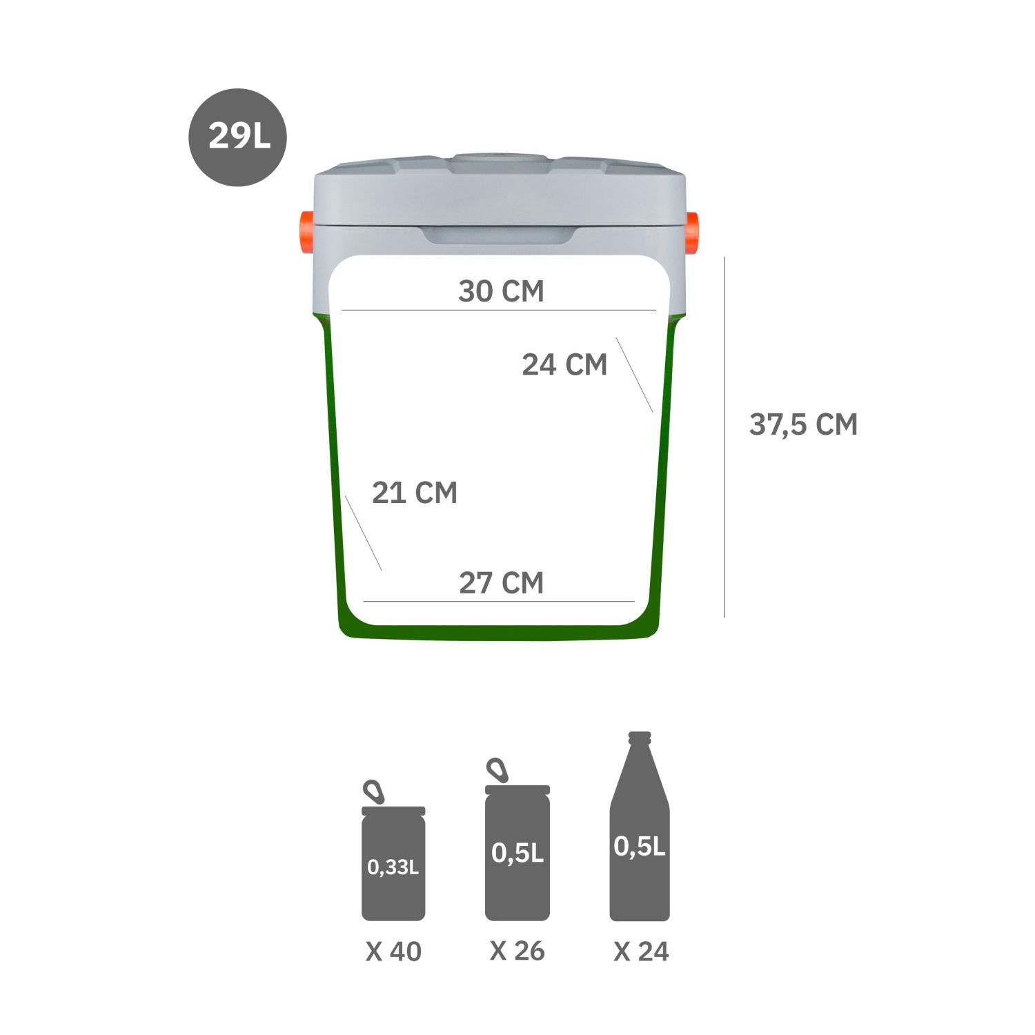 IDEAL Koelbox ID5501 - 29 liter met usb-poort en 12v/230v