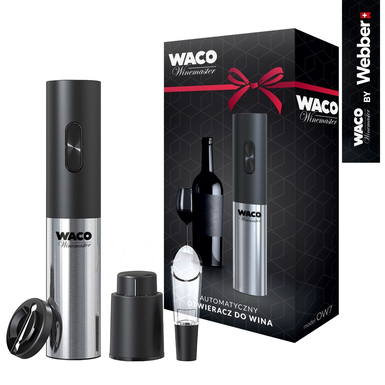 Waco OW7 Automatische Kurkentrekker - Opent elke wijnfles in 8 seconden
