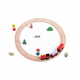 PAN PATYK Houten Treinset 20-delig - Stimuleert Creativiteit & Motoriek