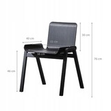 NUFORMA Scandinavische Stoel CAMPO - Breed Zitcomfort & Makkelijk Schoon