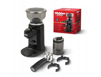WEBBER CG6 Elektrische Koffiemolen - 25 Maalstanden met RVS Schijven