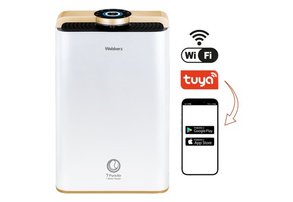Webber AP9700 Luchtreiniger - Schone lucht voor ruimtes tot 65 m²
