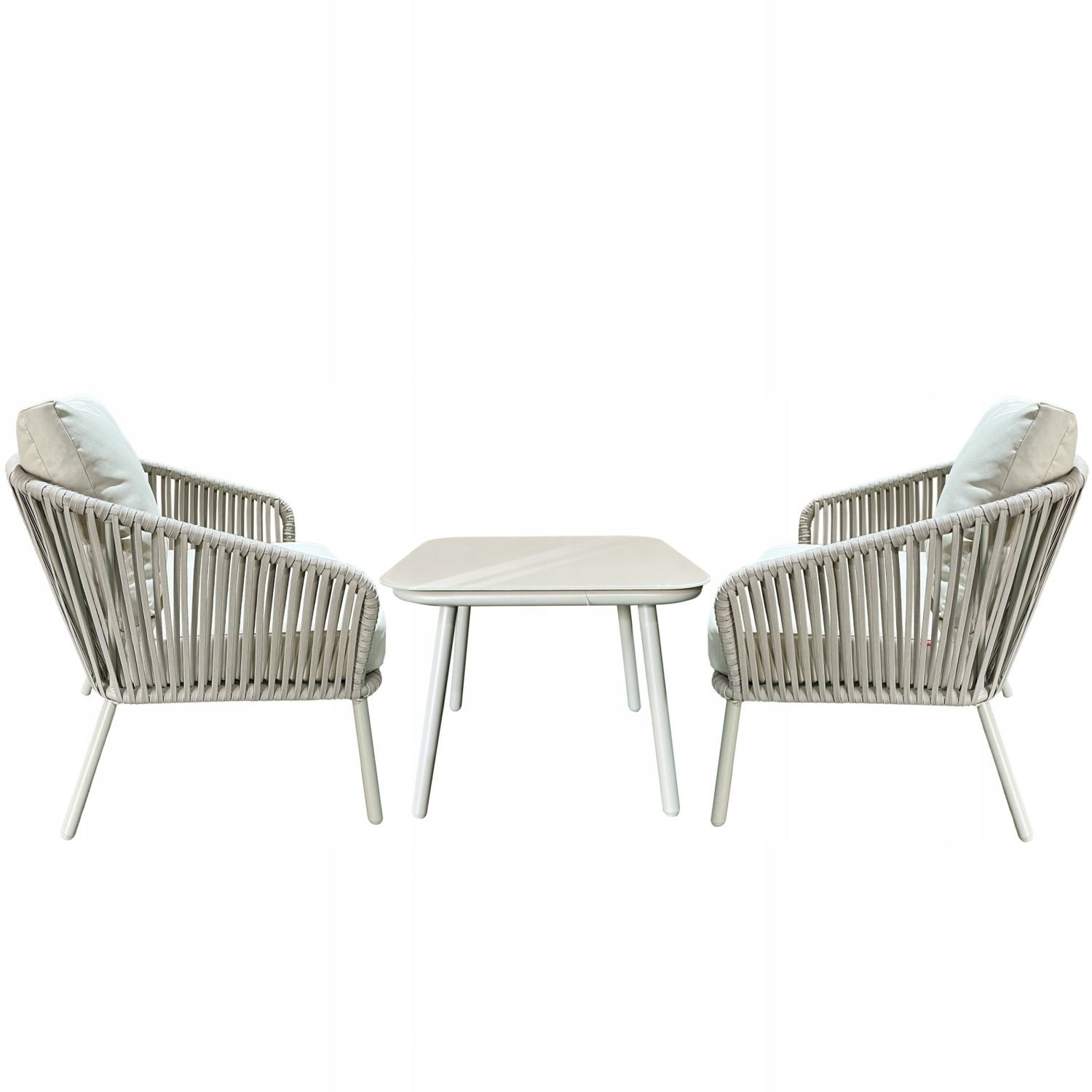 NUFORMA Tuinmeubelset Beige - Weerbestendig Aluminium en Technorattan