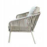 NUFORMA Tuinmeubelset Beige - Weerbestendig Aluminium en Technorattan