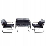 GARDENSELECT Technorattan Tuinmeubelset Miami Sunset - Luxe Lounge Set
