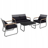 GARDENSELECT Technorattan Tuinmeubelset Miami Sunset - Luxe Lounge Set