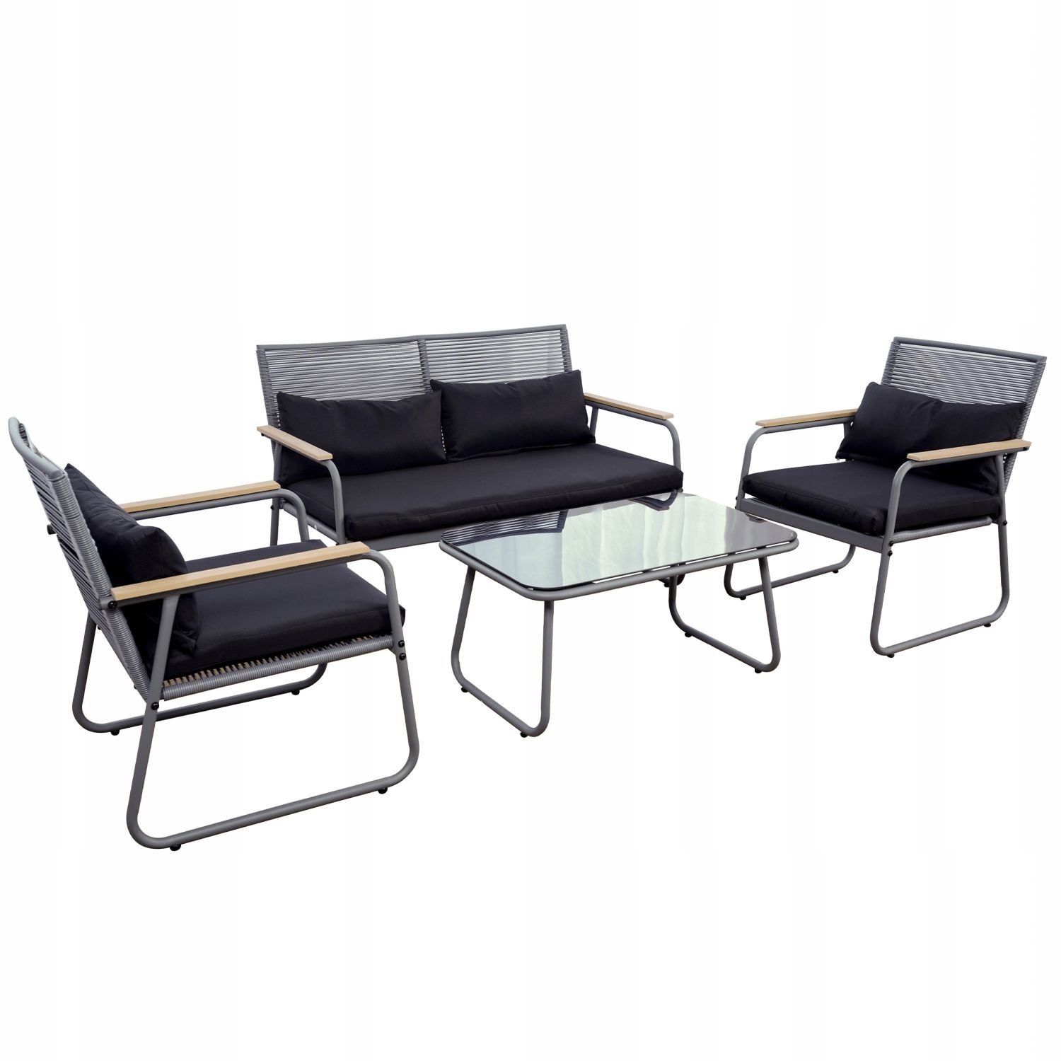 GARDENSELECT Technorattan Tuinmeubelset Miami Sunset - Luxe Lounge Set