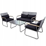 GARDENSELECT Technorattan Tuinmeubelset Miami Sunset - Luxe Lounge Set