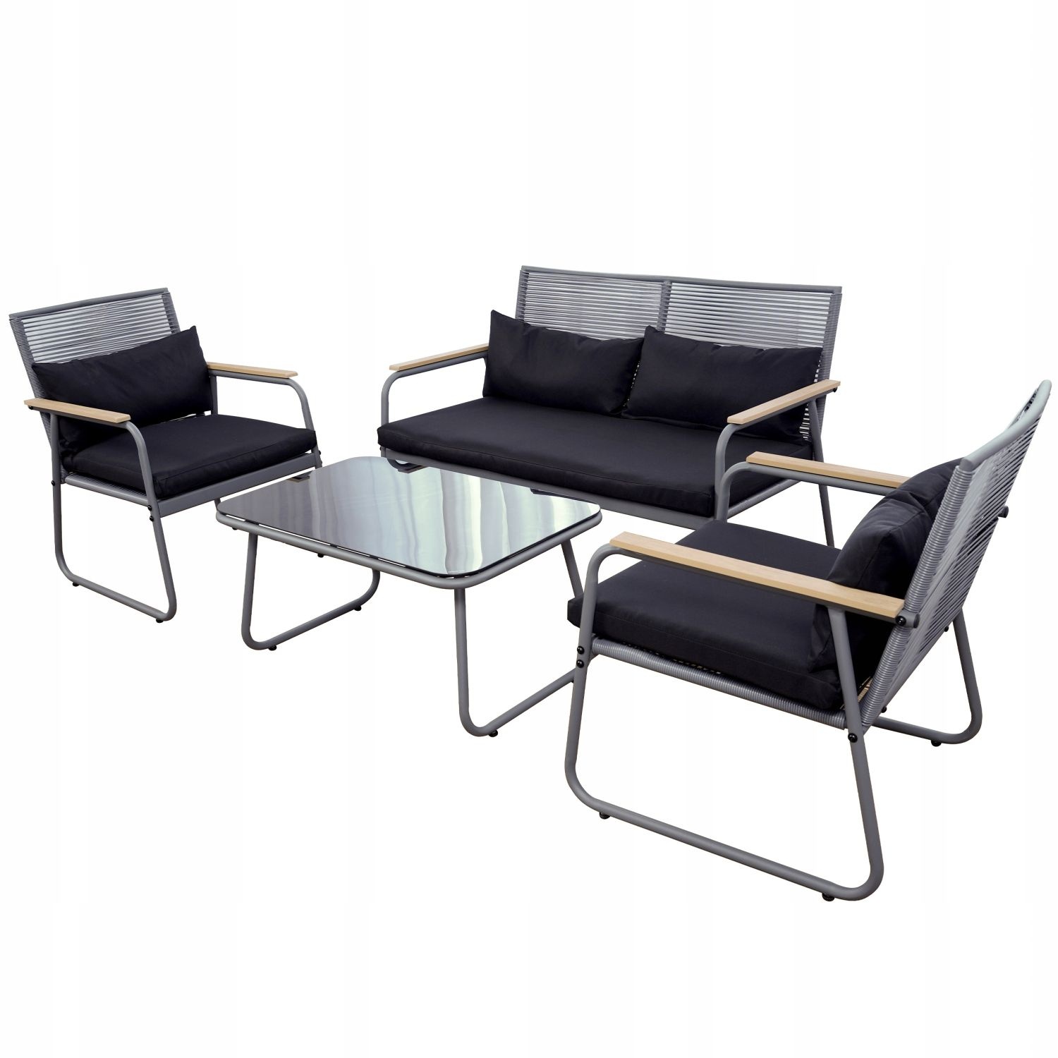 GARDENSELECT Technorattan Tuinmeubelset Miami Sunset - Luxe Lounge Set