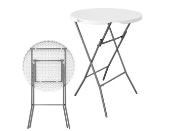 GARDENSELECT Nuforma statafel Ø 80 cm - weerbestendig en opvouwbaar
