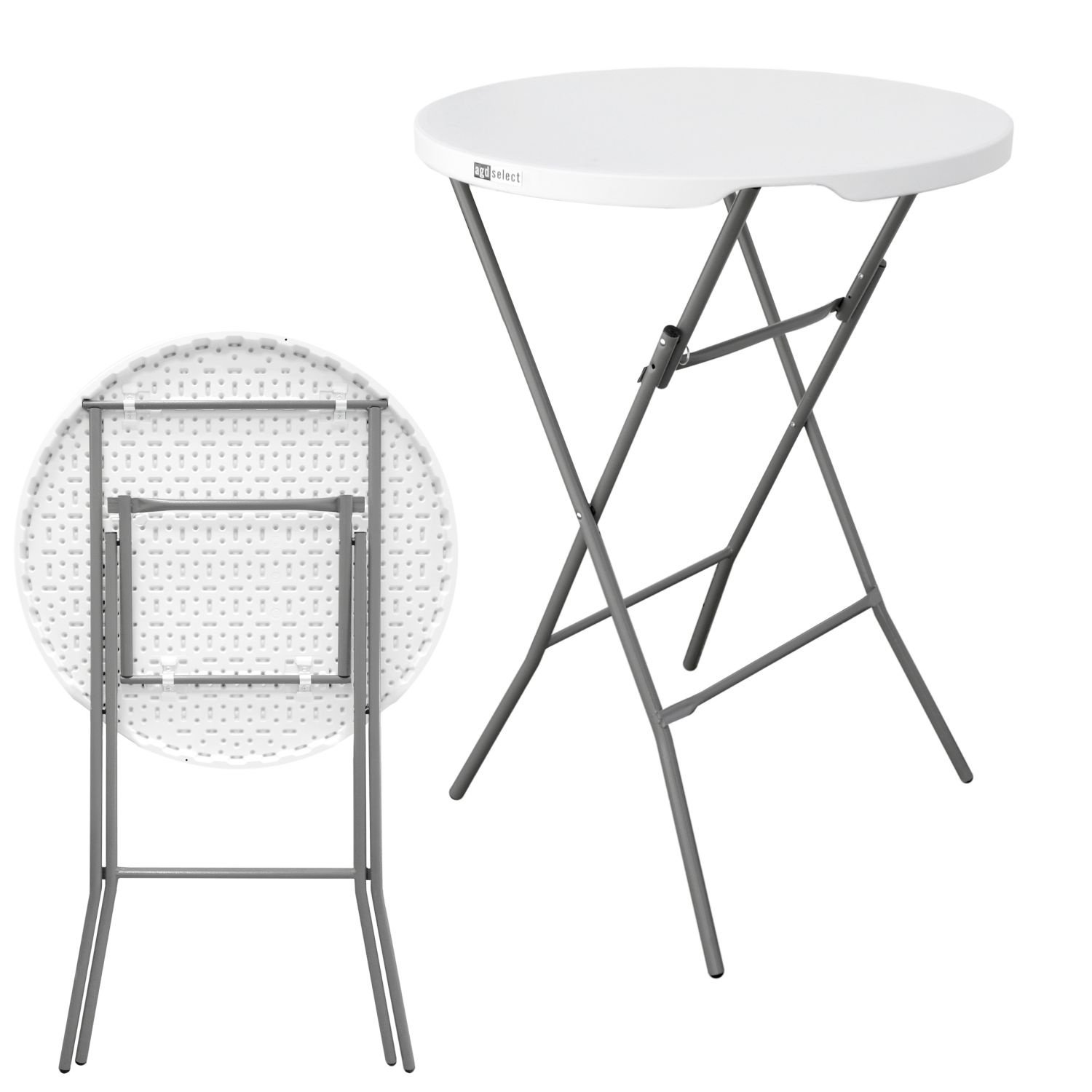 GARDENSELECT Nuforma statafel Ø 80 cm - weerbestendig en opvouwbaar