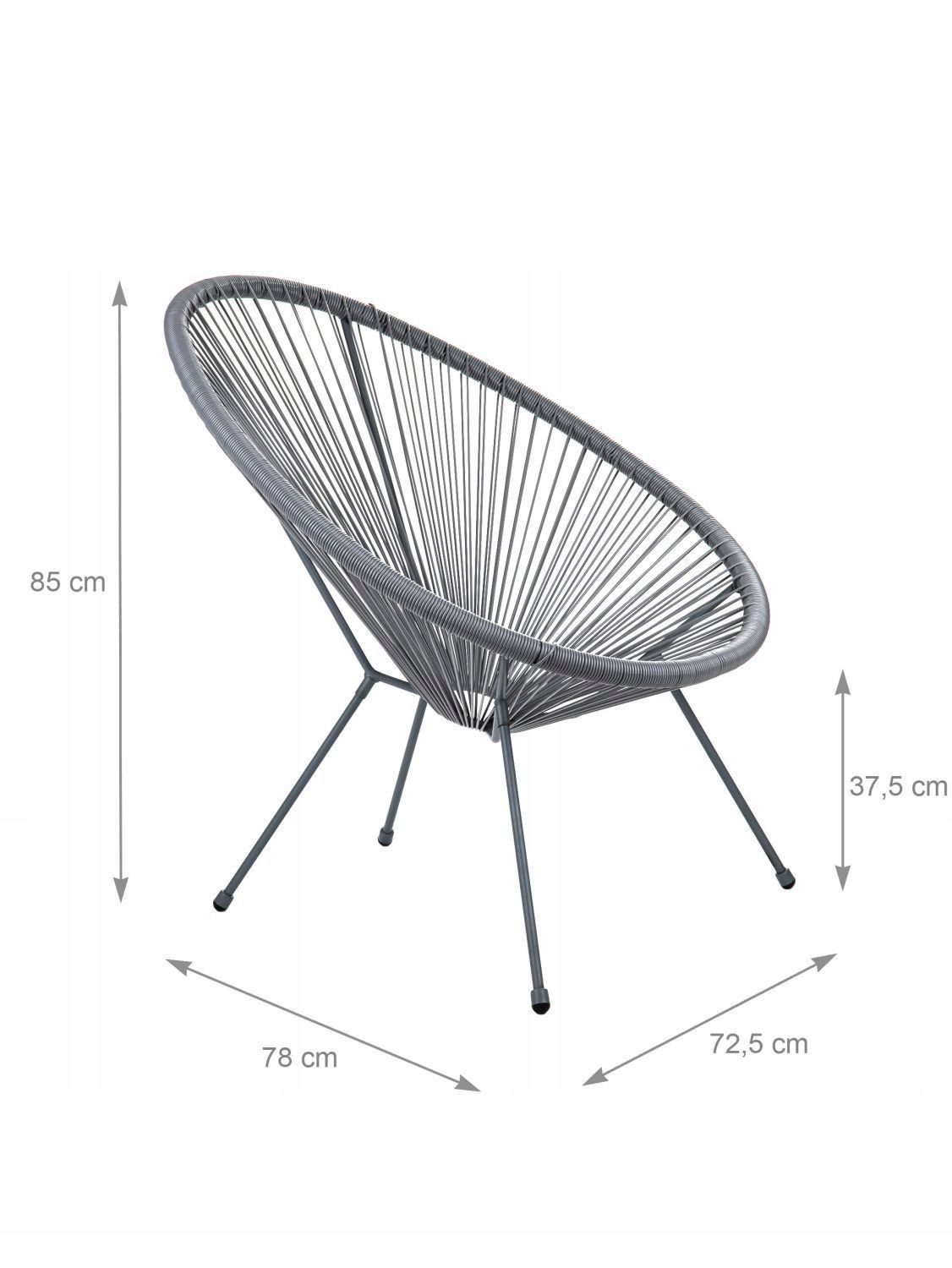 NUFORMA Acapulco Tuinstoel - Duurzaam Technorattan & Roestvrij Frame