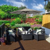 GARDENSELECT Zweefparasol 2,7m - Optimale Schaduw en Kantelbaar Doek