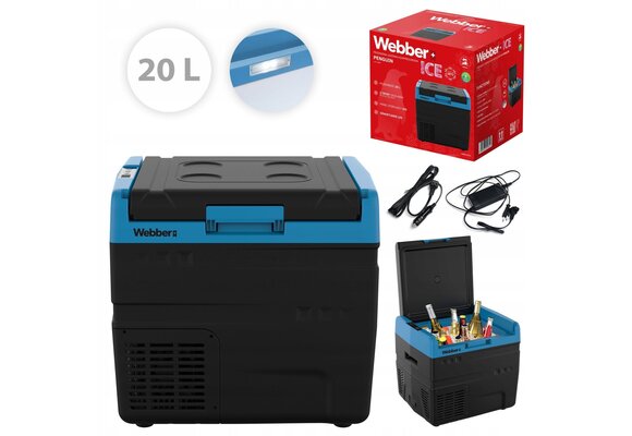 Webber Compressorkoelbox LK-020 Penguin - Koelt en vriest tot -20°C
