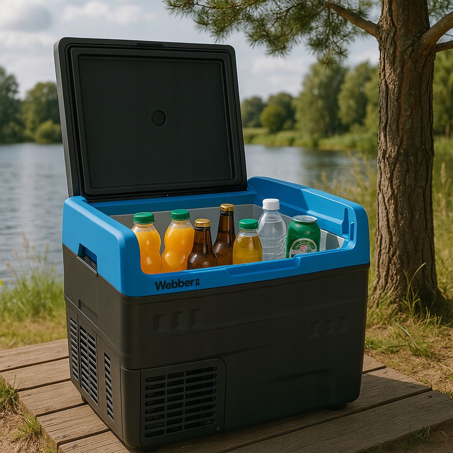 Webber Compressorkoelbox LK-020 Penguin - Koelt en vriest tot -20°C