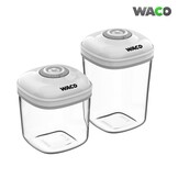 WACO Vacuüm Voedselbewaardoos Set - 2 Stuks - Houdt Voedsel Langer Vers