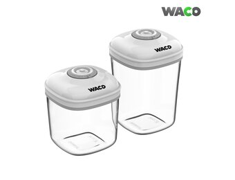 WACO Vacuüm Voedselbewaardoos Set - 2 Stuks - Houdt Voedsel Langer Vers