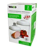 WACO Vacuüm Voedselbewaardoos Set - 2 Stuks - Houdt Voedsel Langer Vers