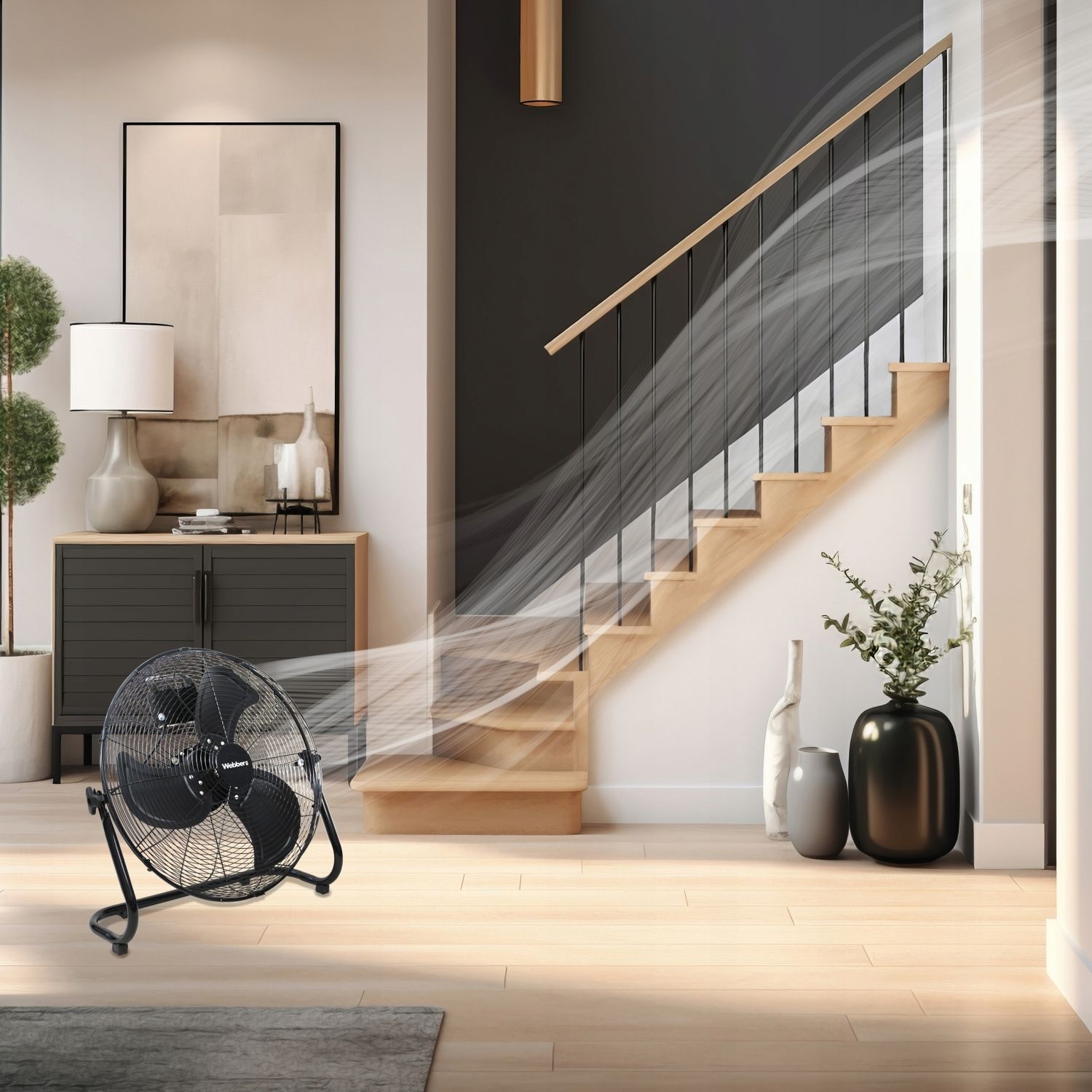 Webber Luchtcirculator FF500 - Krachtige en Stille Koeling 50 cm