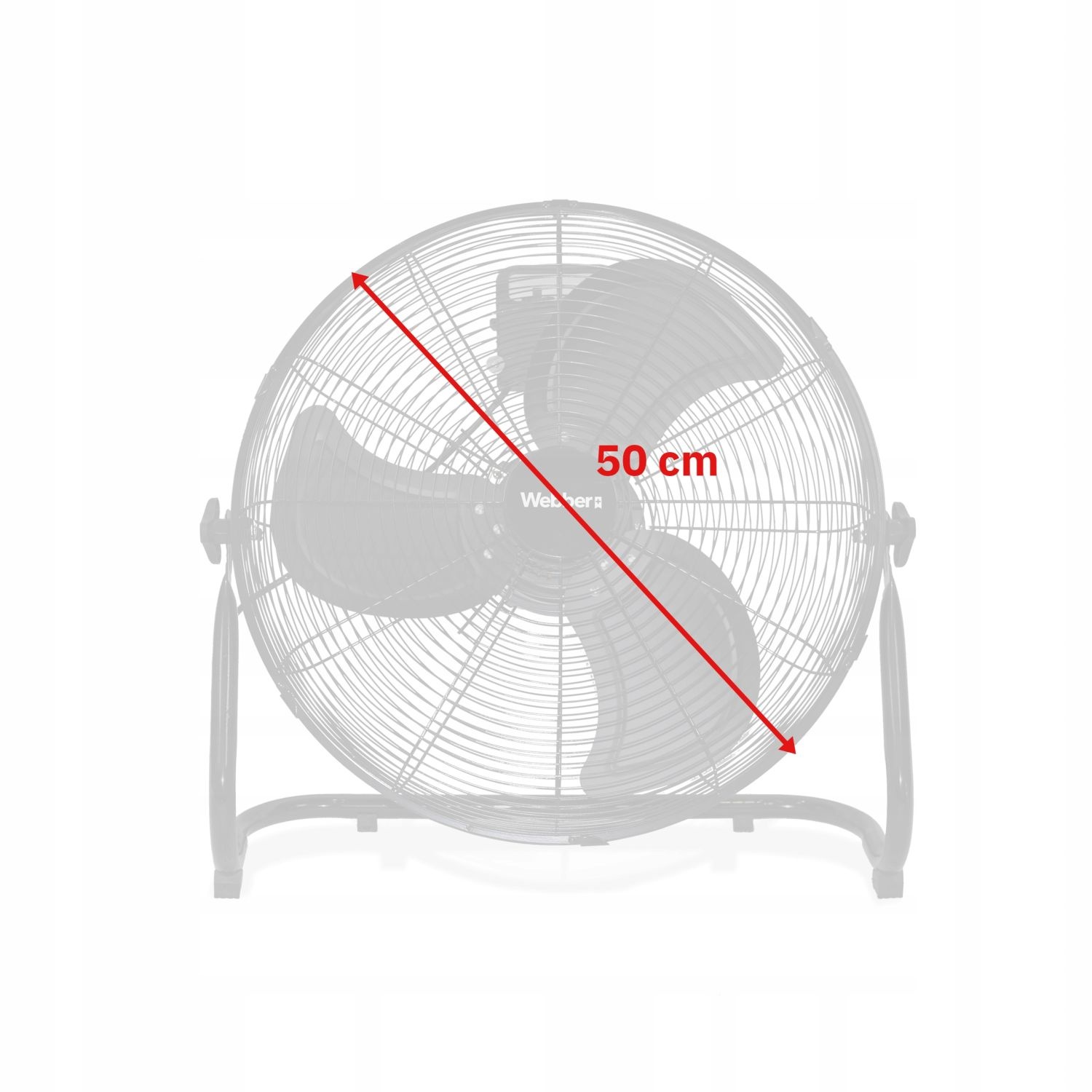 Webber Luchtcirculator FF500 - Krachtige en Stille Koeling 50 cm