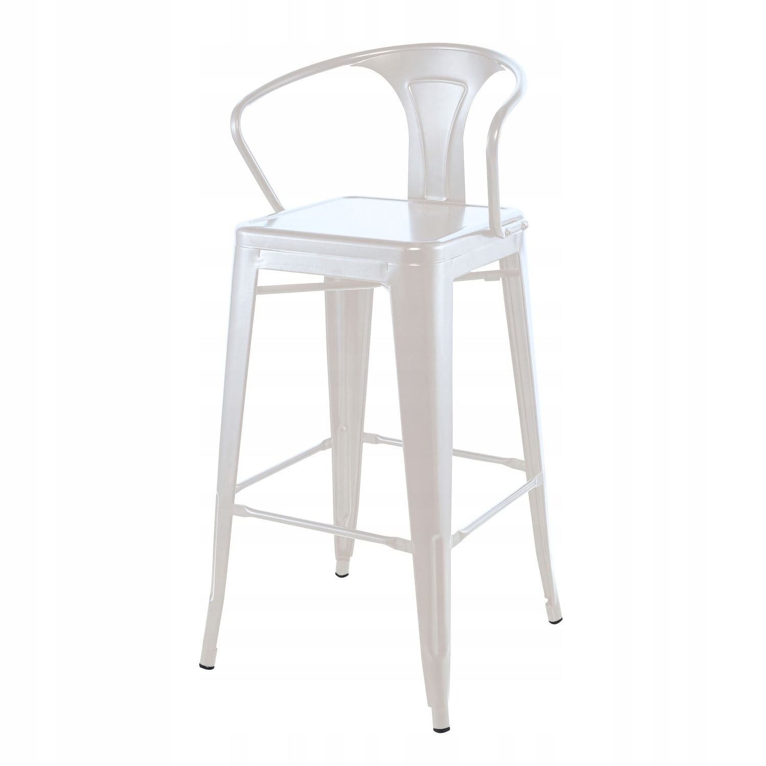 NUFORMA Barkruk Wit Loft - Industrieel design met 120 kg draagkracht