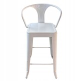 NUFORMA Barkruk Wit Loft - Industrieel design met 120 kg draagkracht