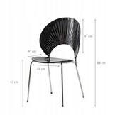 NUFORMA Corvara Moderne Stoel - Ergonomisch & Stapelbaar