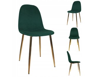 NUFORMA Gestoffeerde stoel Salerno - Scandinavisch design in velours