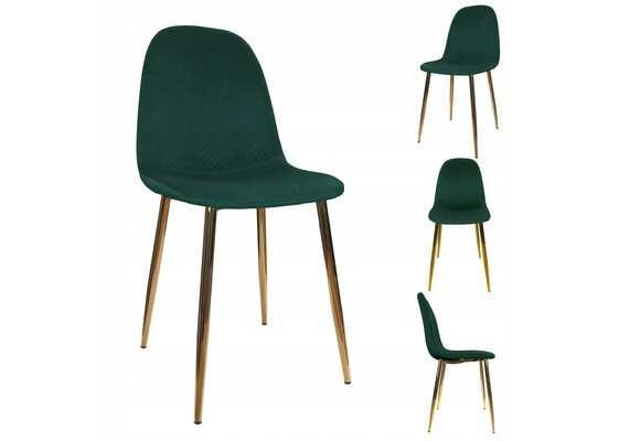 NUFORMA Gestoffeerde stoel Salerno - Scandinavisch design in velours