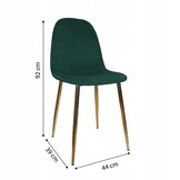 NUFORMA Gestoffeerde stoel Salerno - Scandinavisch design in velours