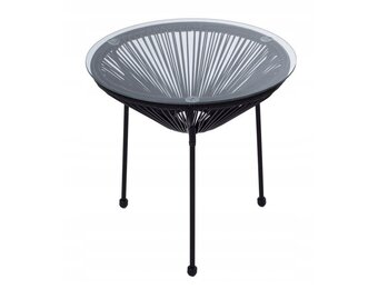 NUFORMA Bijzettafel Acapulco - Ronde Balkontafel van Technorattan