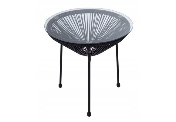 NUFORMA Bijzettafel Acapulco - Ronde Balkontafel van Technorattan