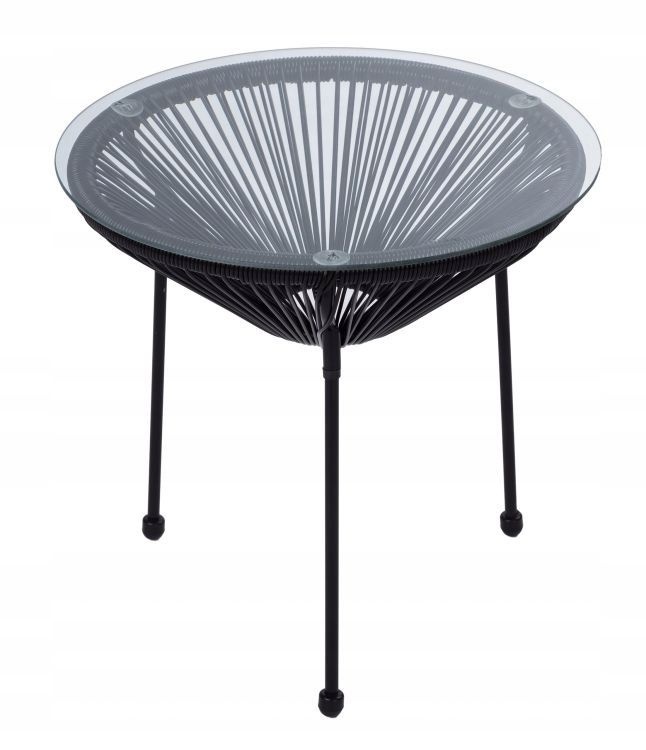 NUFORMA Bijzettafel Acapulco - Ronde Balkontafel van Technorattan