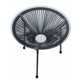 NUFORMA Bijzettafel Acapulco - Ronde Balkontafel van Technorattan