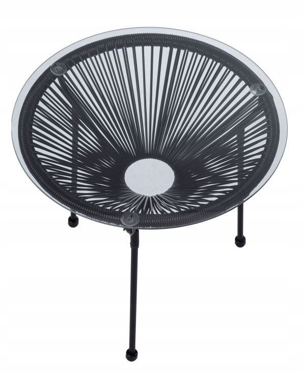 NUFORMA Bijzettafel Acapulco - Ronde Balkontafel van Technorattan