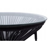 NUFORMA Bijzettafel Acapulco - Ronde Balkontafel van Technorattan