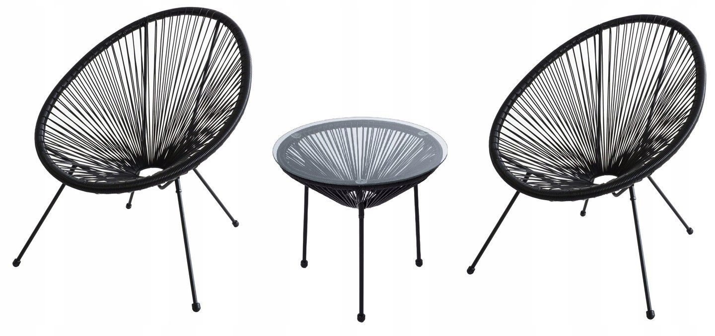 NUFORMA Bijzettafel Acapulco - Ronde Balkontafel van Technorattan