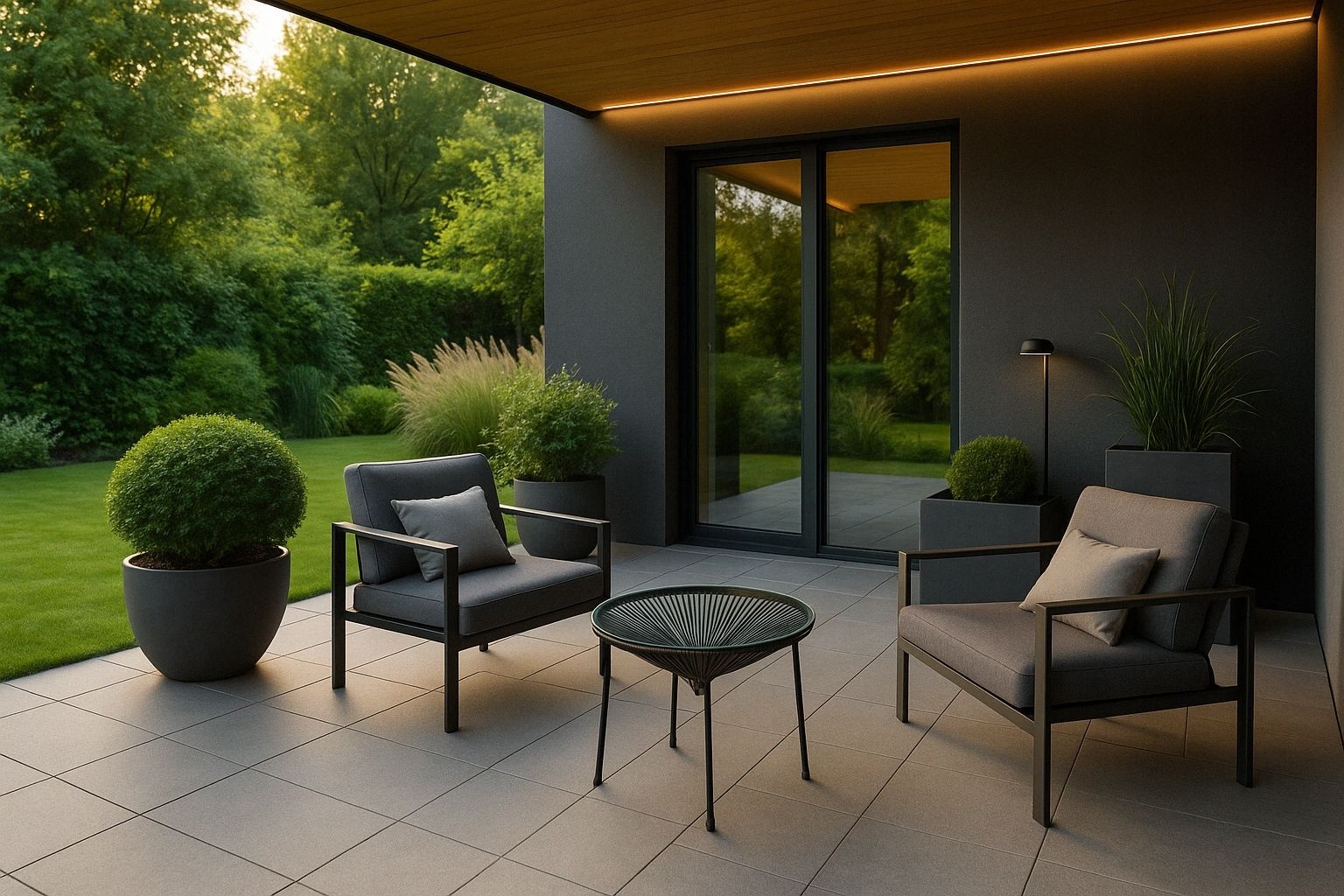 NUFORMA Bijzettafel Acapulco - Ronde Balkontafel van Technorattan